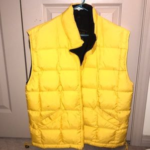 Yellow puffy vest